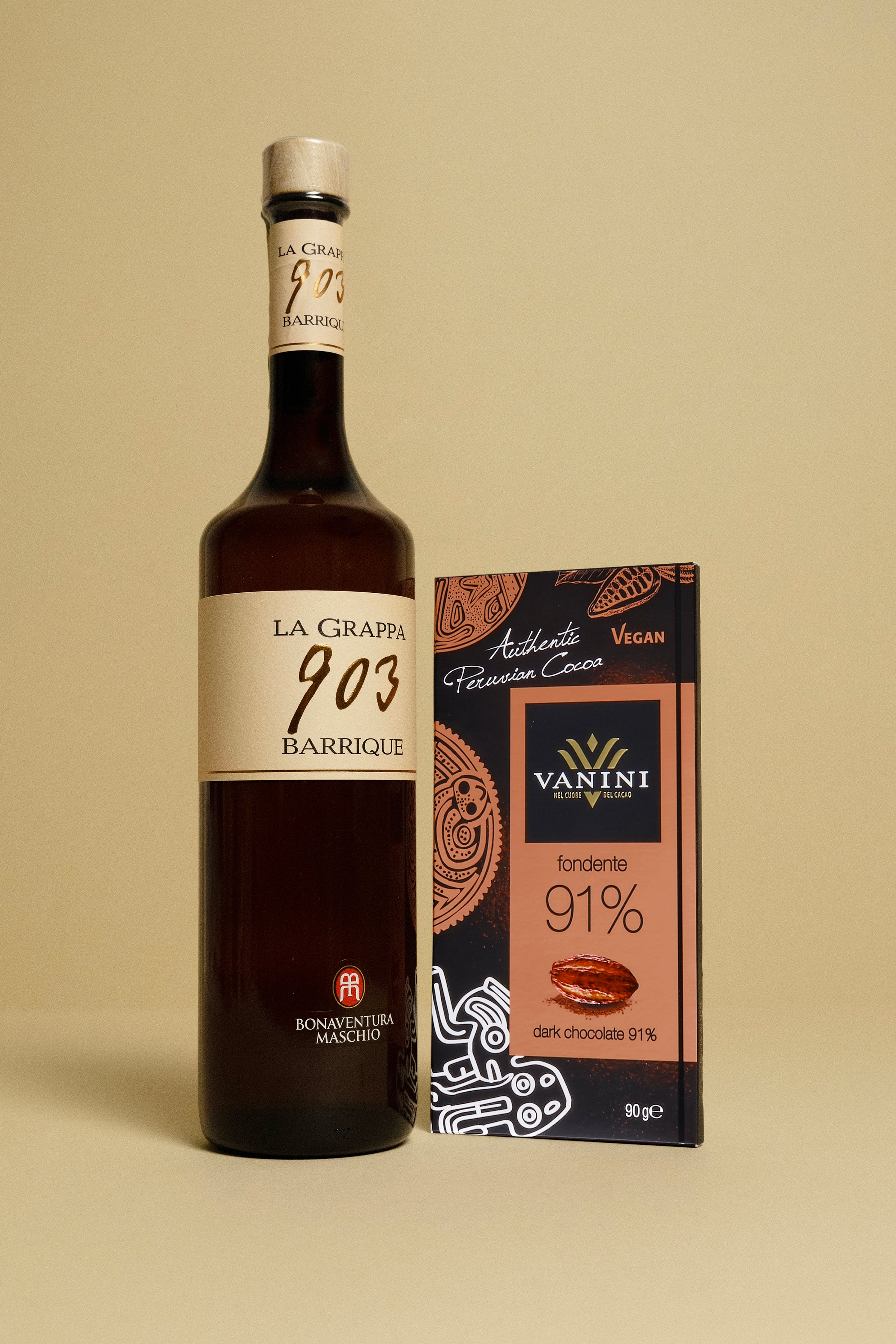 Grappa 903 con Tavoletta Vanini Perù 91%