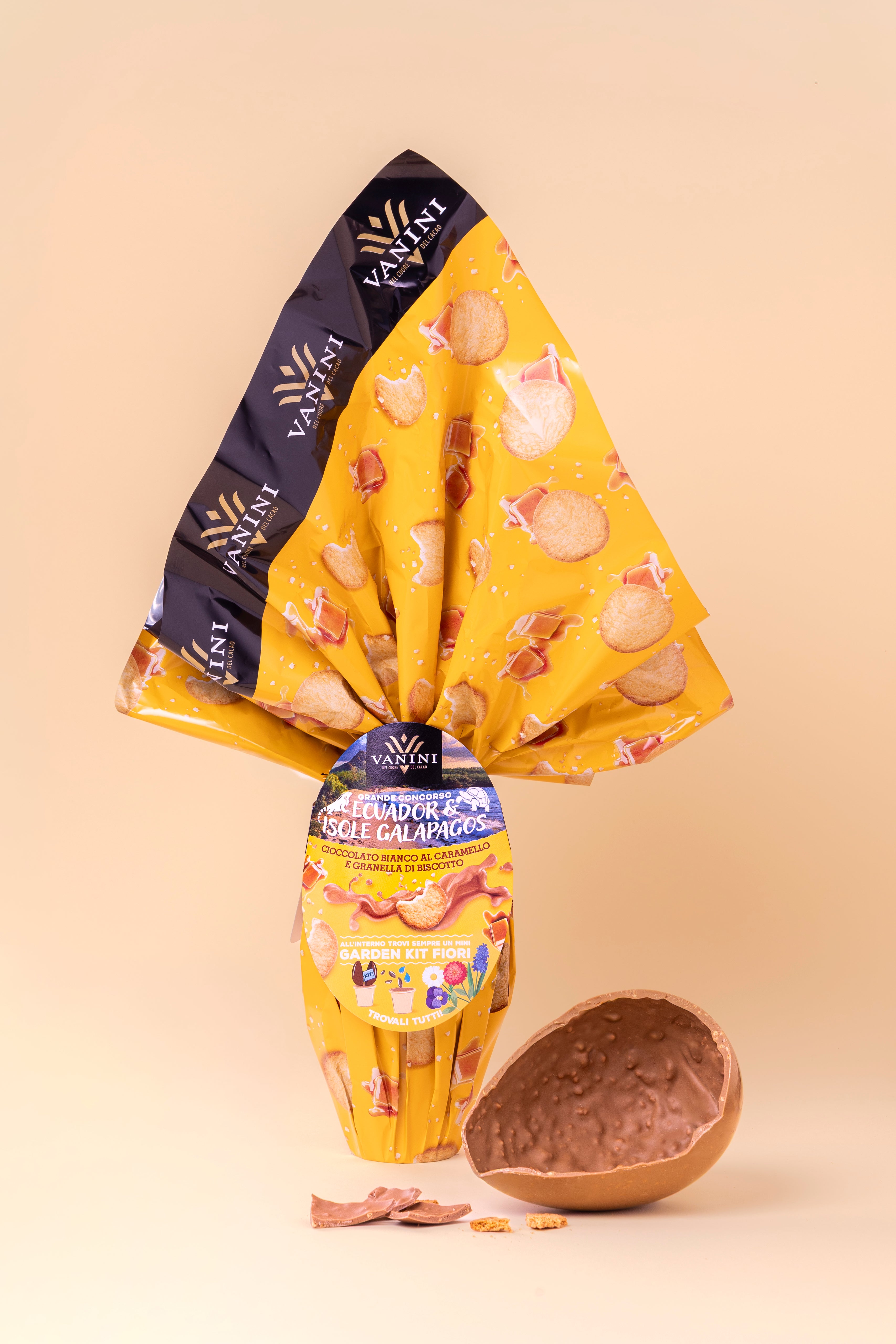 Uovo Vanini Tasting Experience Caramello Granella Biscotto | 280g Uova di Pasqua Vanini 1