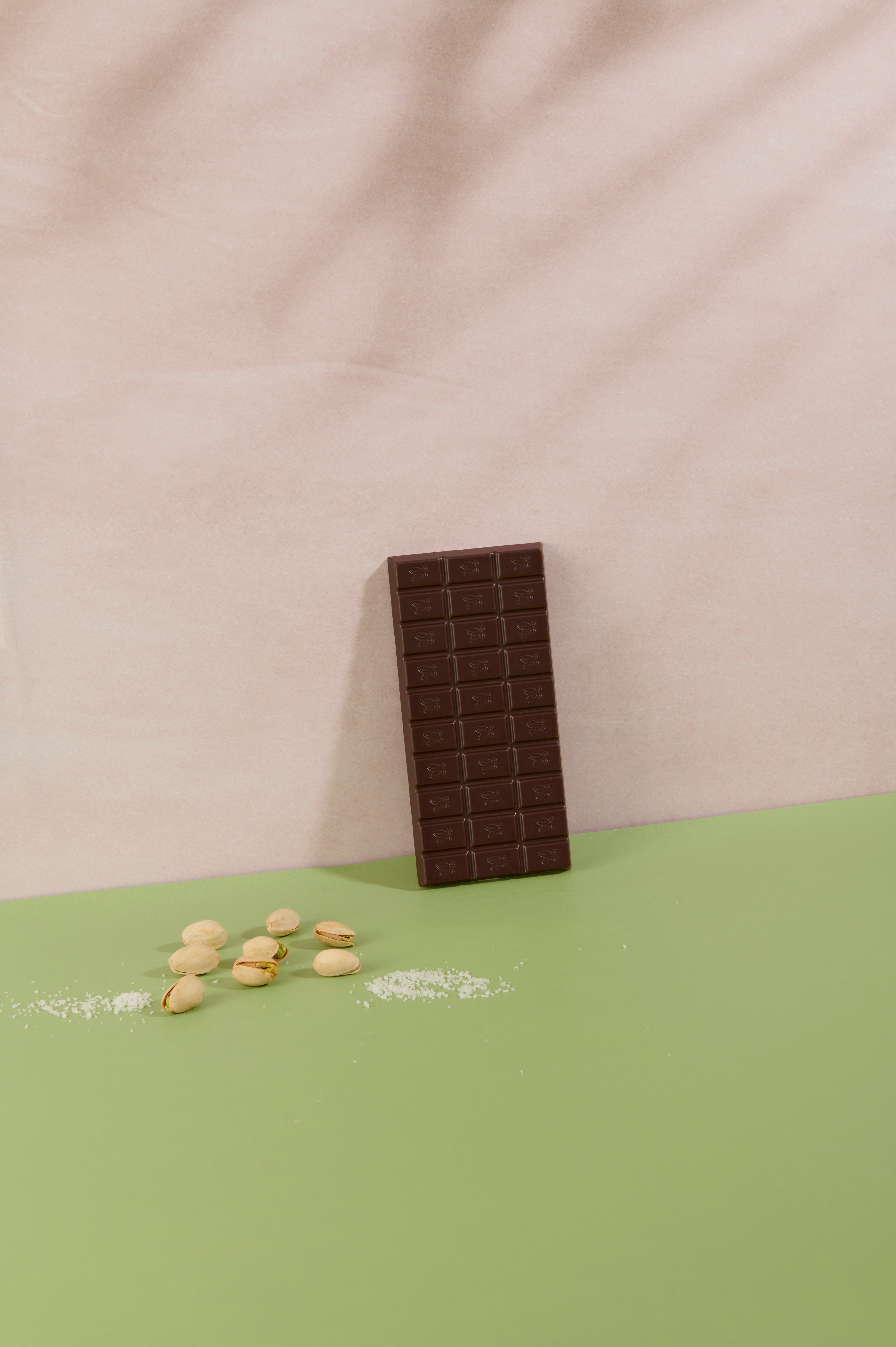 Vanini Uganda Organic Dark Chocolate Bar 56% with Salted Pistachios