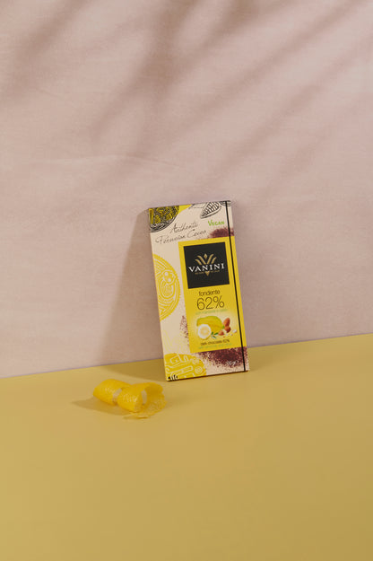 Vanini Single Origin Peru Dark Chocolate Bar 62% with Almonds and Cedar
