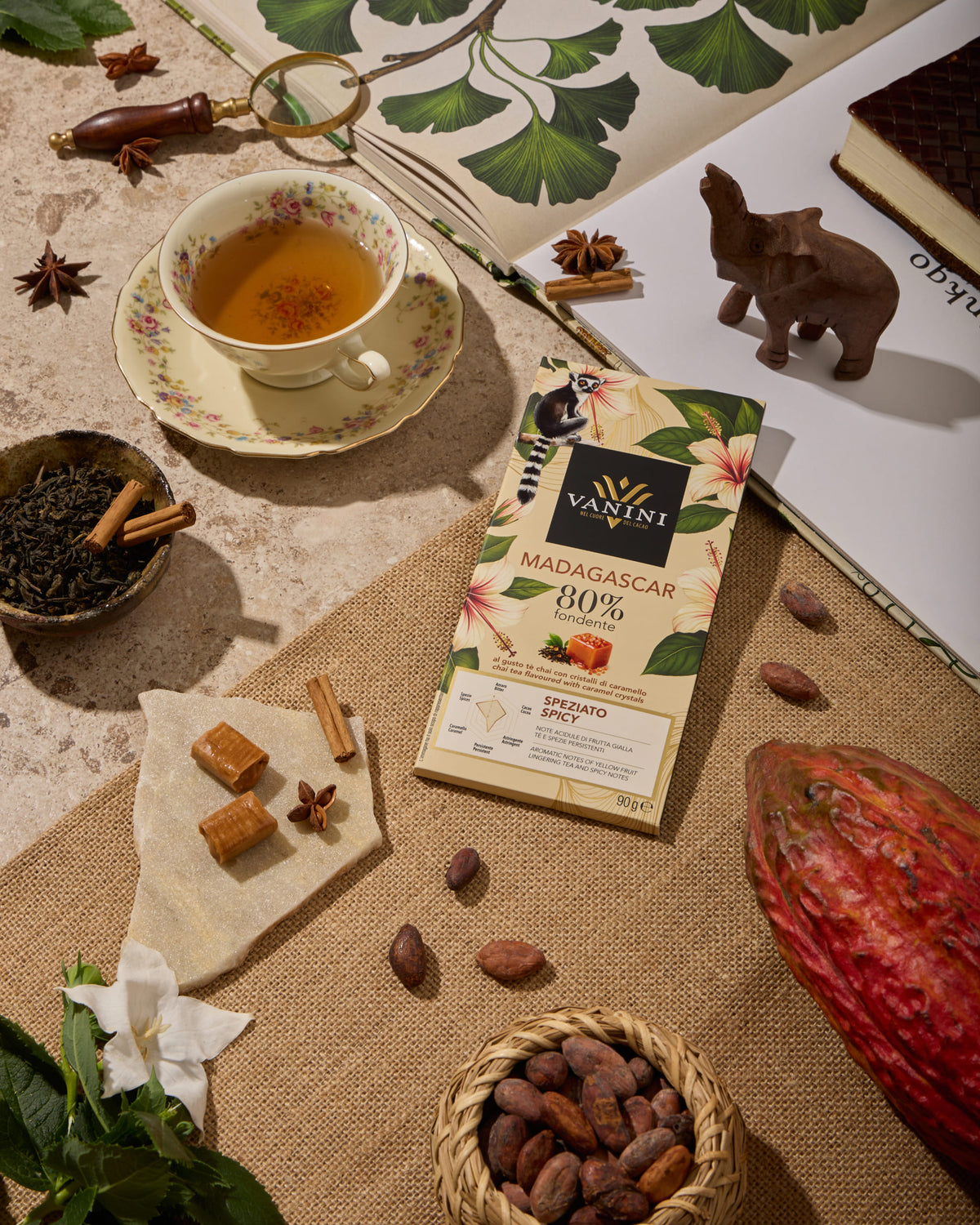 Tavoletta Vanini Monorigine Madagascar Fondente 80%
