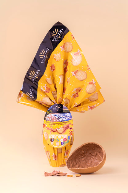 Uovo Vanini Tasting Experience Caramello Granella Biscotto | 280g Uova di Pasqua Vanini 1
