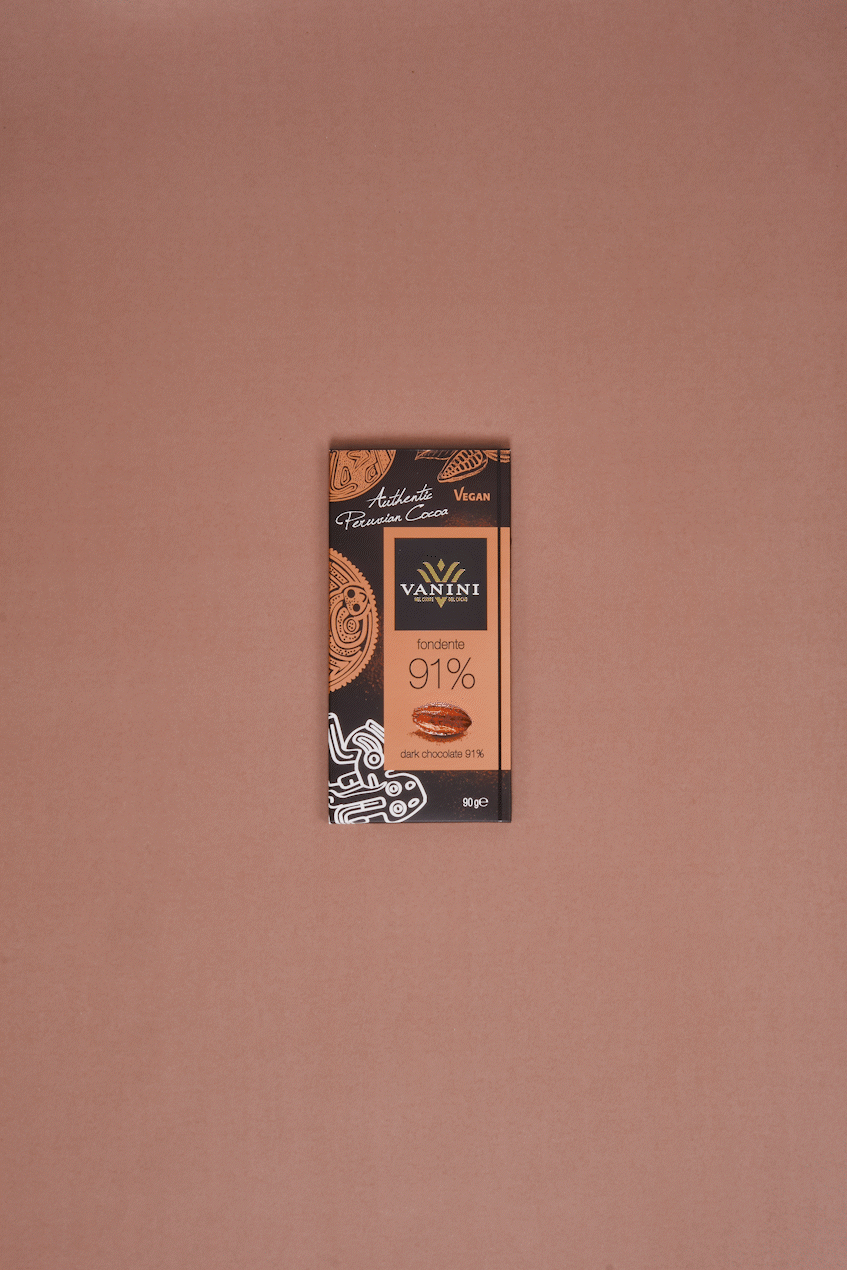Vanini Single Origin Peru Dark Chocolate Bar 91%