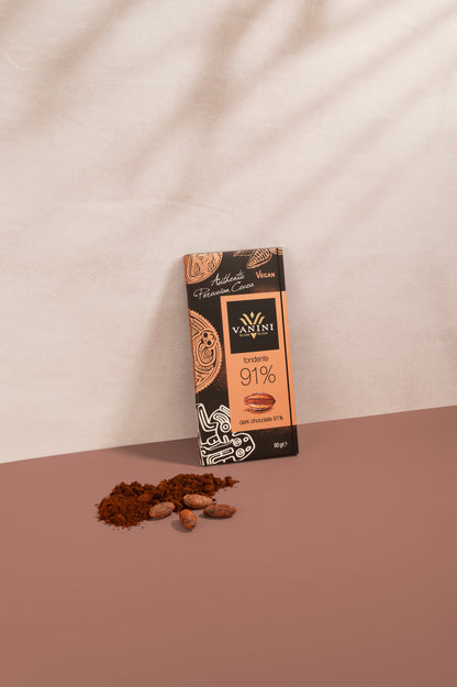 Vanini Single Origin Peru Dark Chocolate Bar 91%