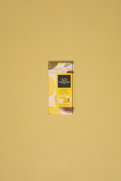 Vanini Single Origin Peru Dark Chocolate Bar 62% with Almonds and Cedar