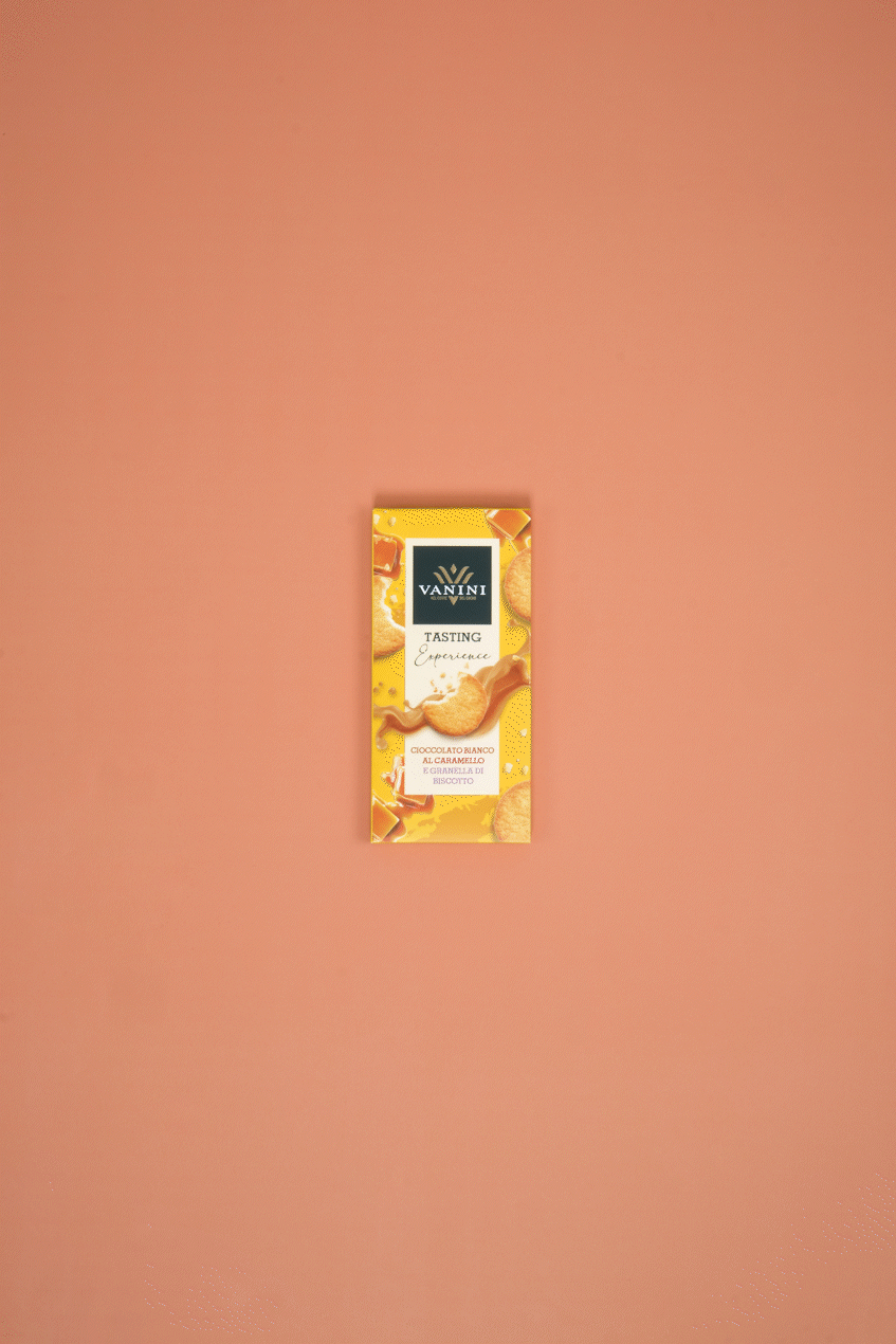 Vanini Tasting Experience Chocolate Caramel Bar with Biscuit Grains