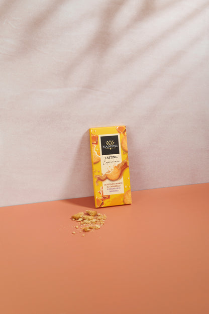 Vanini Tasting Experience Chocolate Caramel Bar with Biscuit Grains