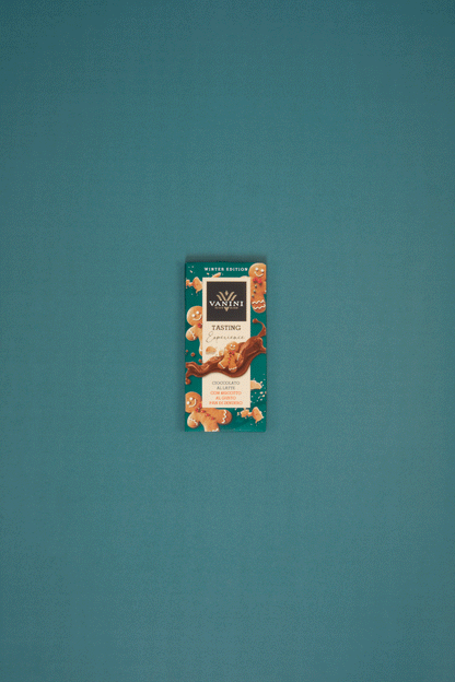 Tavoletta Vanini Tasting Experience cioccolato al latte con biscotto al gusto pan di zenzero - Limited Edition