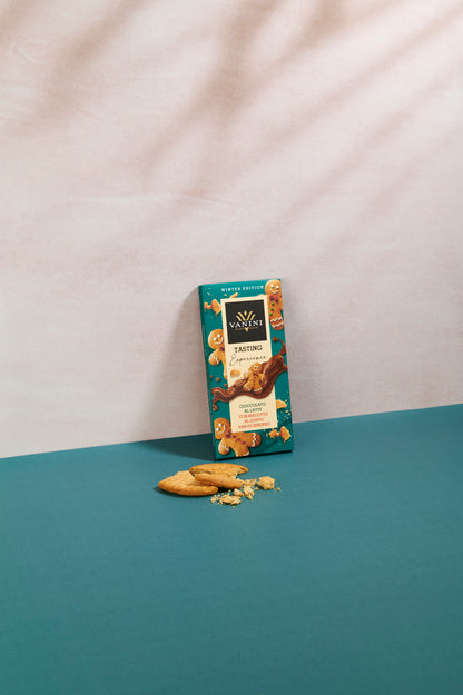 Tavoletta Vanini Tasting Experience cioccolato al latte con biscotto al gusto pan di zenzero - Limited Edition