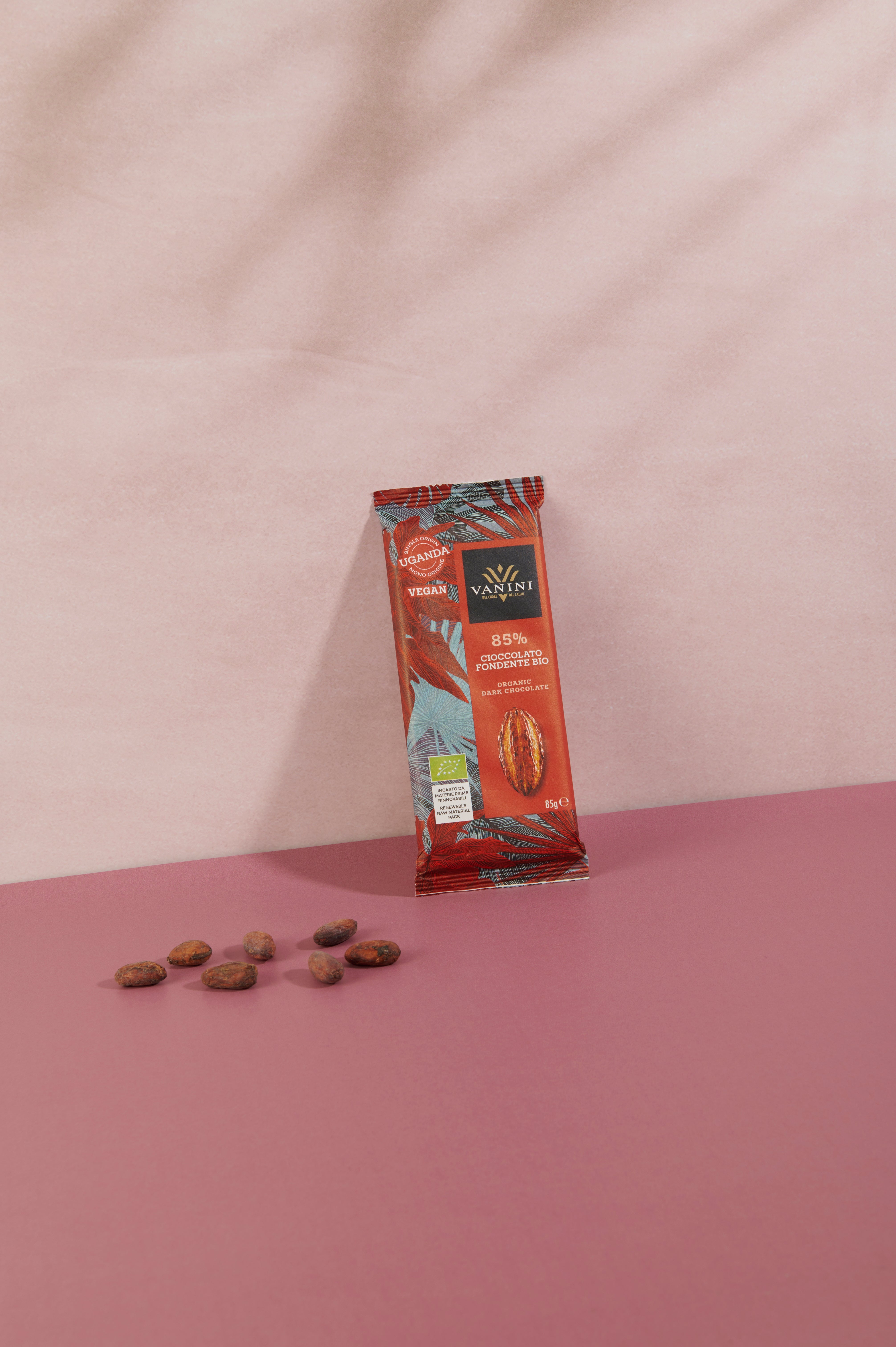 Vanini Uganda Dark Chocolate Bar Organic 85%