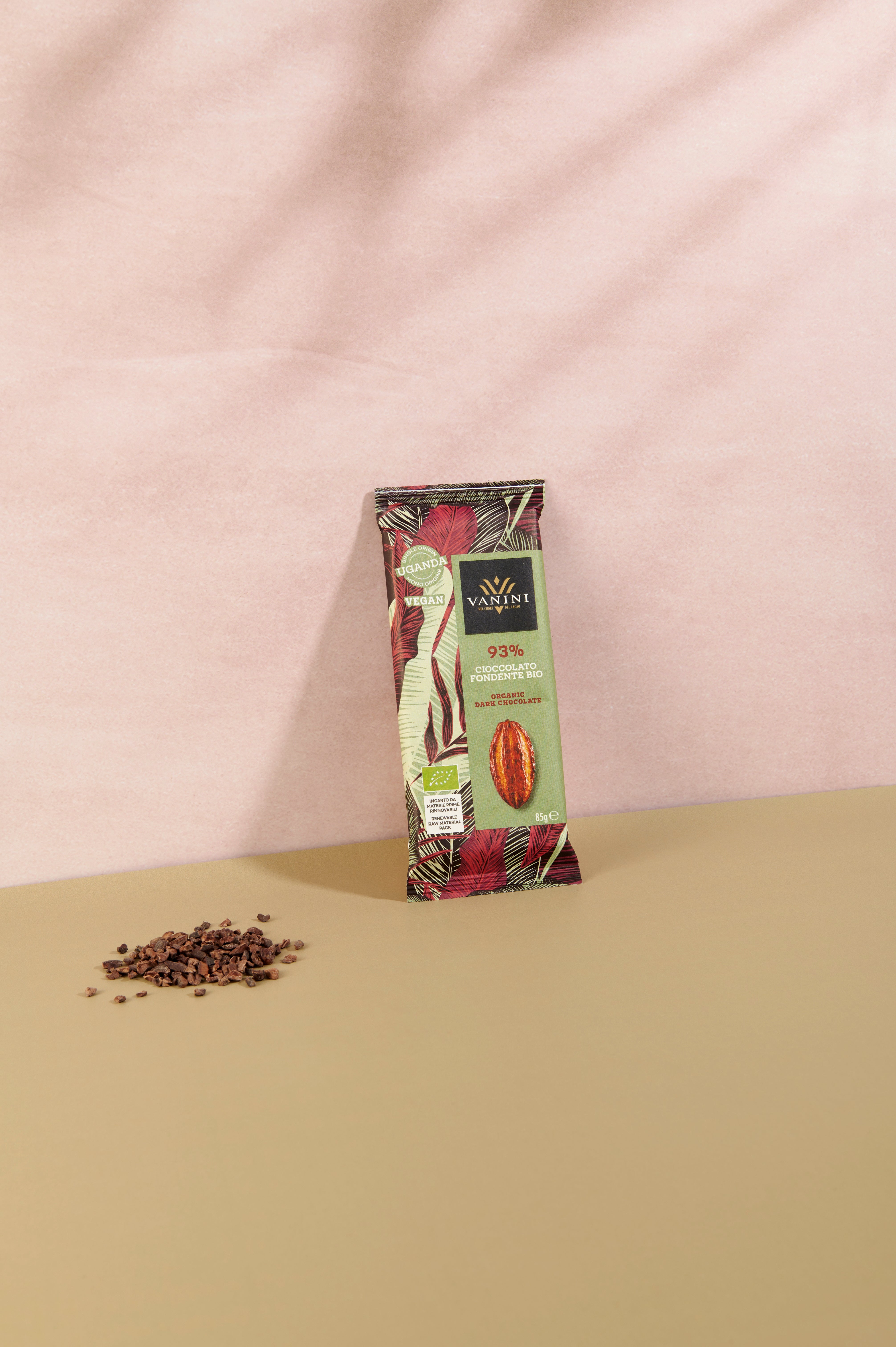 Vanini Uganda Dark Chocolate Bar Organic 93%